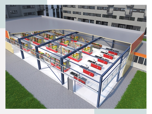 Строительство магазинов в Кимры от 626 руб. за м²