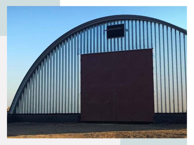 Бескаркасные ангары в Кимрах