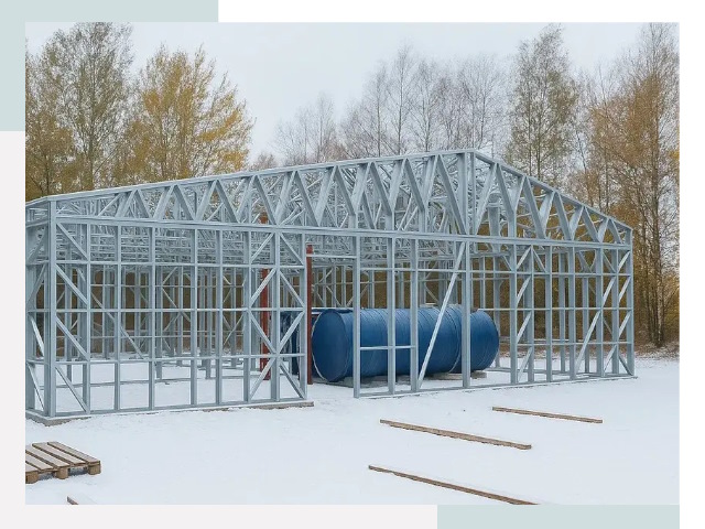 Металлические ангары в Кимрах