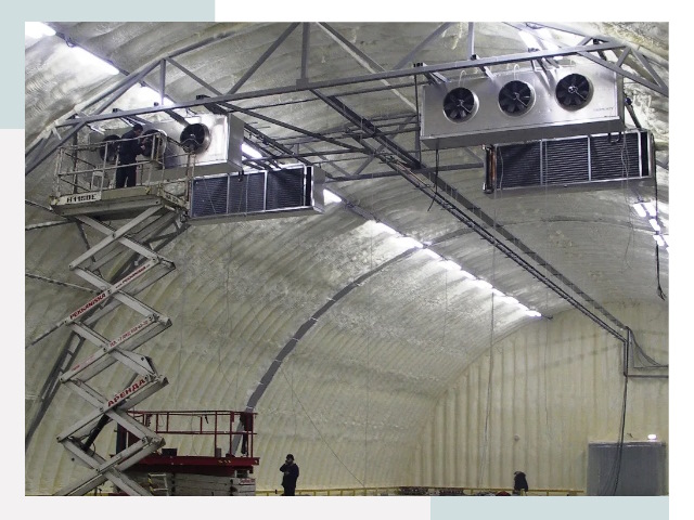 Оснащение ангаров в Кимрах