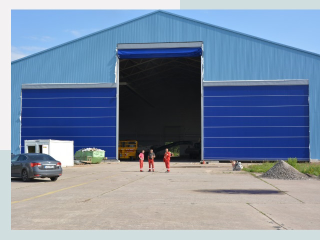 Ангарные ворота в Кимры от СтальСтрой-Кмы по цене 626 руб.