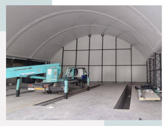 Внутреннее оснащение ангаров в Кимрах