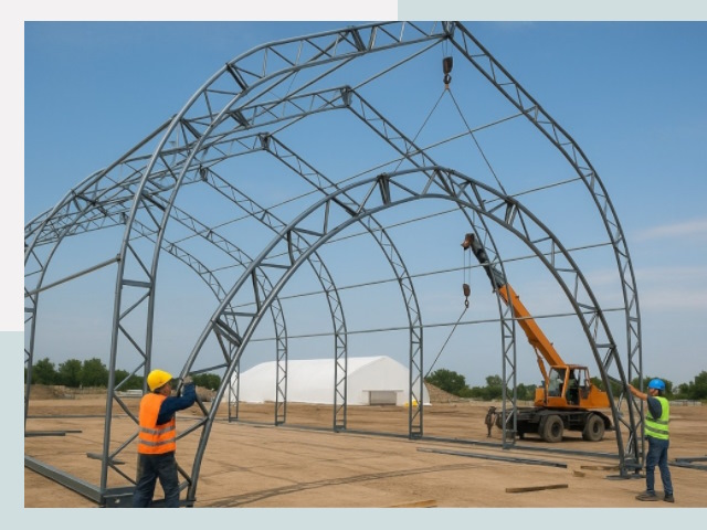 Монтаж ангаров в Кимрах от 626 руб. - Надежно и быстро